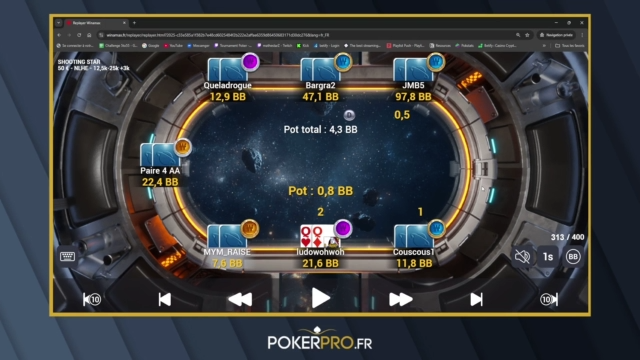 Matthew : Analyse de mains sur le format SpaceKO – Partie 5