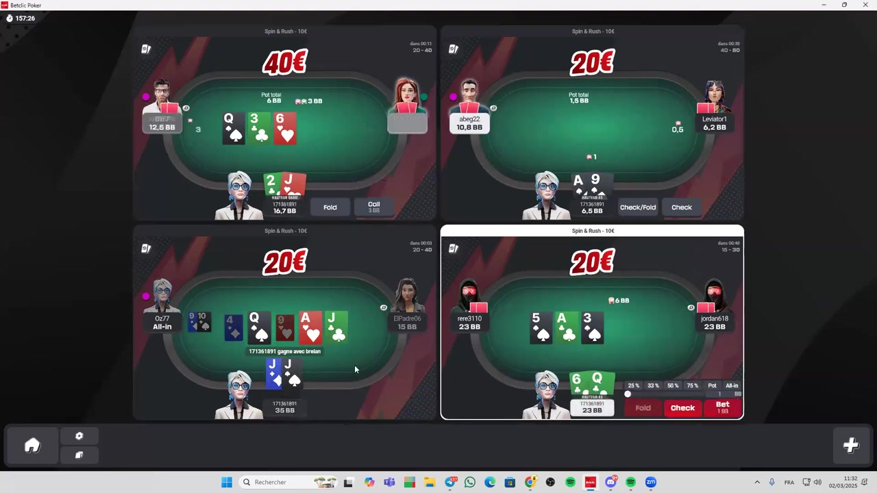 Bastien : Coaching Cash Game & SPIN — Analyse stratégique & réflexion en direct