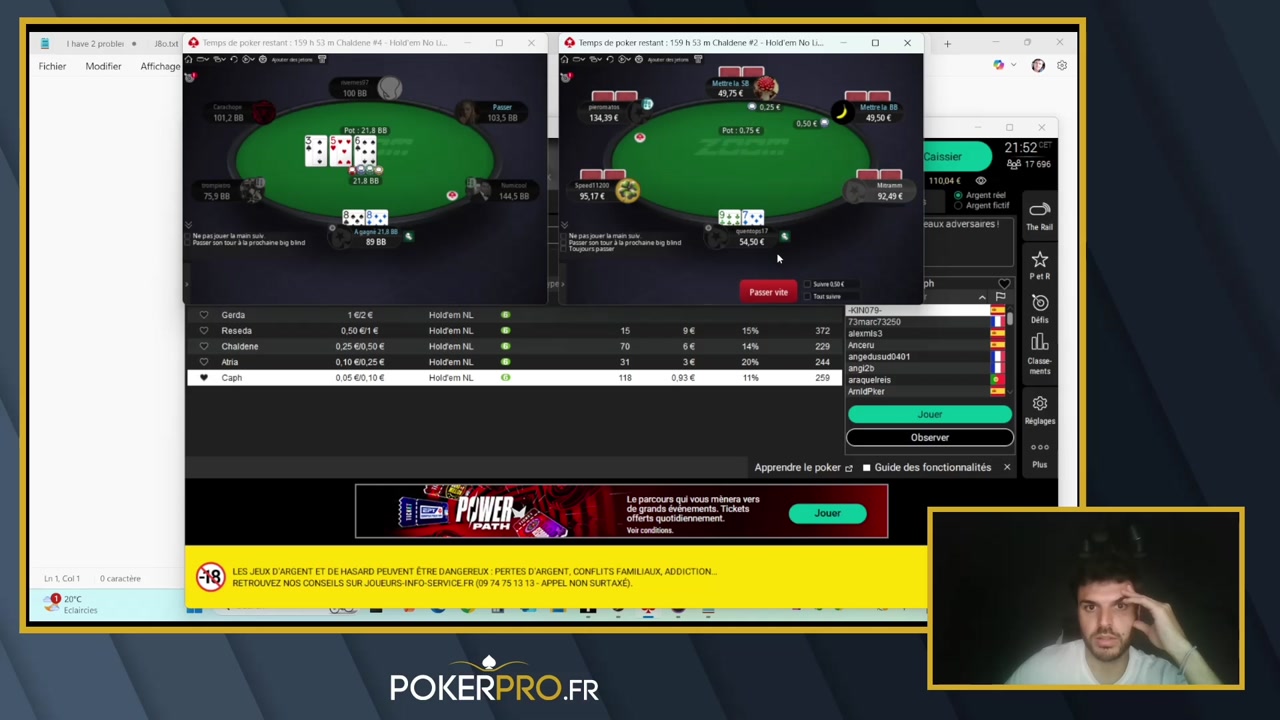 Quentin : Analyse d'une session NL50 Zoom (P1)