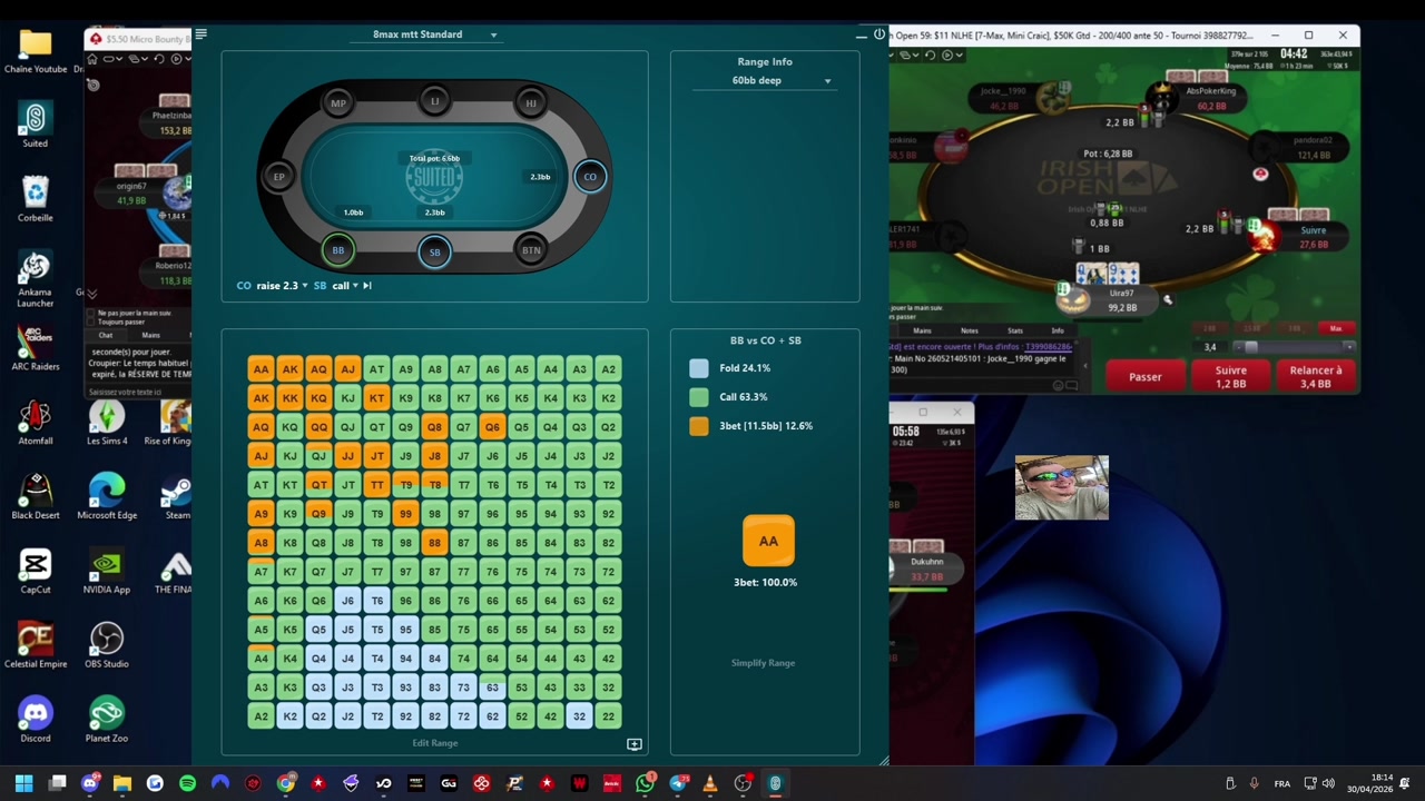 Matthew : Analyse stratégique d’un 11$ PokerStars – Review d’un abonné (P1)