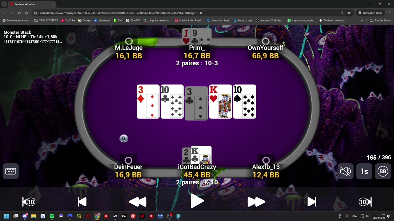 Matthew : Analyse du Monster Stack 10€ d’un abonné (P1)